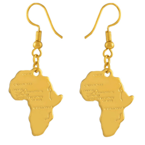 ANCIENT AFRICA EARRINGS - 18K GOLD PLATED